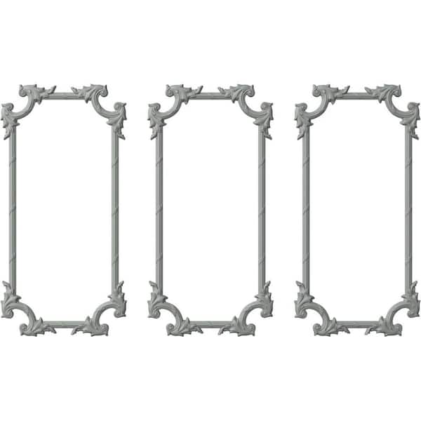 13.35 Sq. Ft. Unfinished Polyurethane Tirana Panel Moulding Kit (Triple Panel)