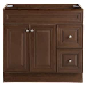 Glensford 36 in. W x 22 in. D x 34 in. H Bath Vanity Cabinet without Top in Butterscotch