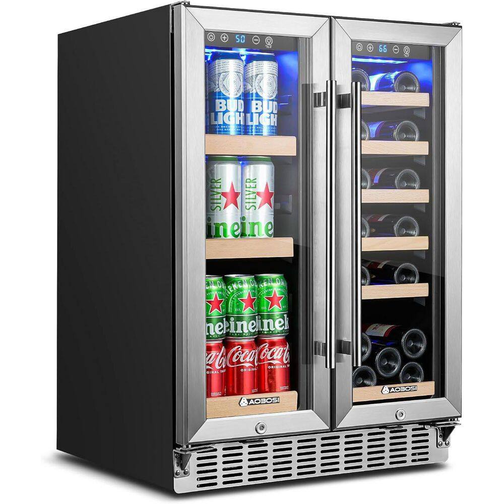 23.4 in. 60-Bottle Dual Zone Built-In Wine Cooler in Stainless Steel price history on PriceWatchPro