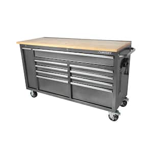 2-IN-1 Rolling Tool Chest Storage Box, Large Stainless Steel Tool Box Set  Double Hidden, Detachable Tool Storage On Wheels W/Sliding Drawers for