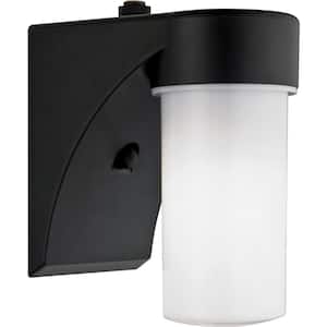 Wall-Mount Outdoor Black Fluorescent Wall Lantern Sconce