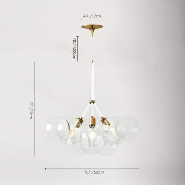 white bubble pendant light