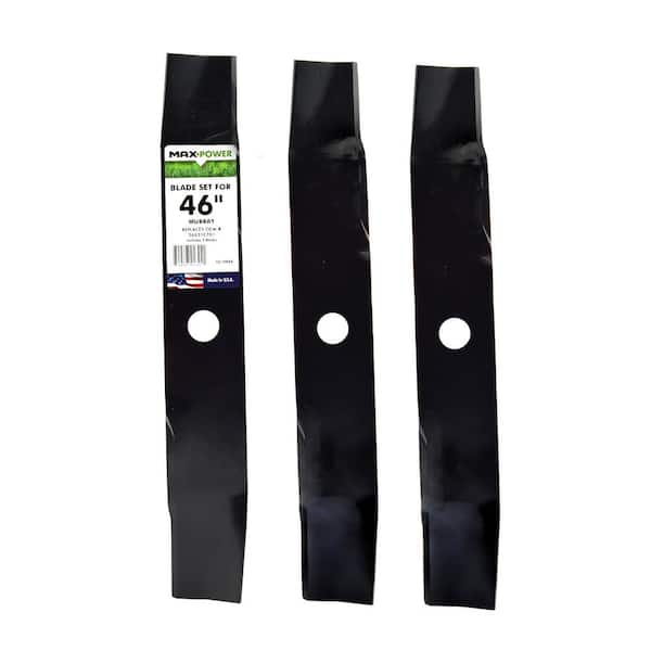 MaxPower 3 Blade Mulching Set for Many 46 in. Cut Murray Mowers, Replaces OEM # 56631E701 and 656631