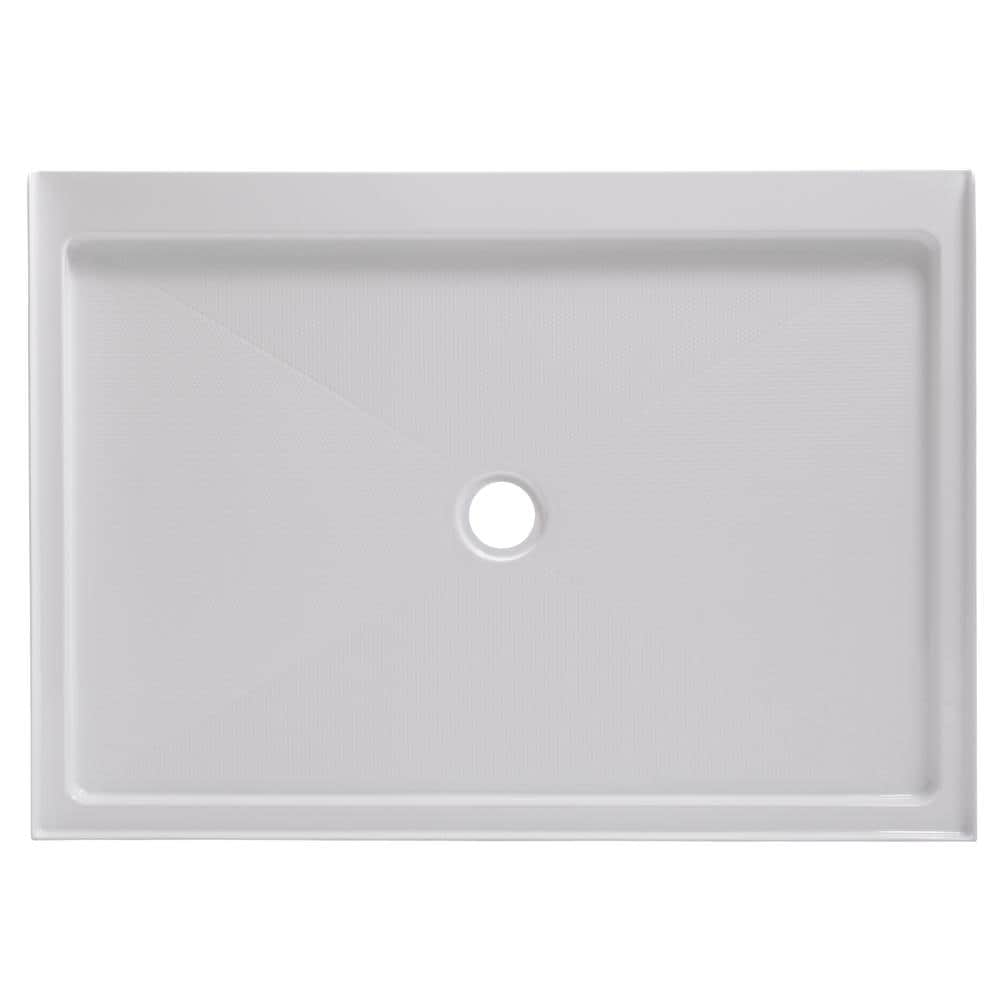 White Acrylic 48'' x 34'' Rectangular Shower Base