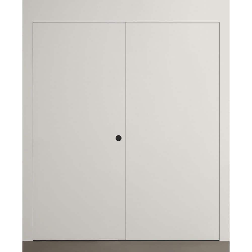 Frameless Invisible R 48 in. x 80 in. Left Hand Active Primed Wood Solid Composite Core Double Prehung French Door price history on PriceWatchPro