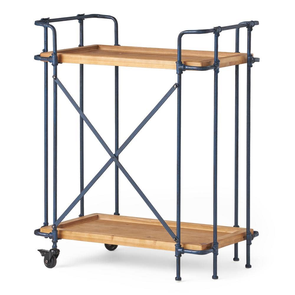 Outdoor Grill Cart, Patio Rolling Serving Cart with Wheels, Durability