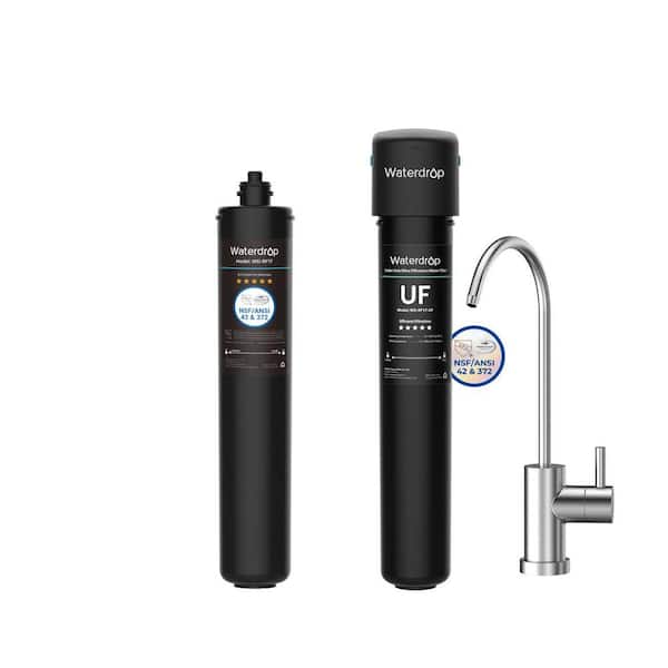 17UB-UF Ultra Filtration System, Reduces Bacteria, Lead Extra RF17-UF Filter, Lasts 6-Years, with Brushed Nickel Faucet