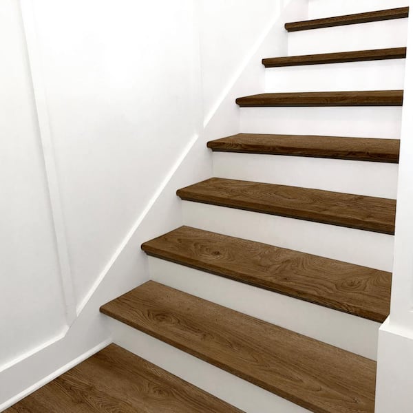 Irvine 1.25 in. T x 12 in. W x 47.2 in. L Luxury Vinyl Stair Tread Eased Edge (2 Pieces/case)