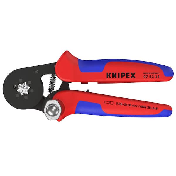 KNIPEX 7-1/4 in. Self-Adjusting Crimping Pliers for End Sleeves