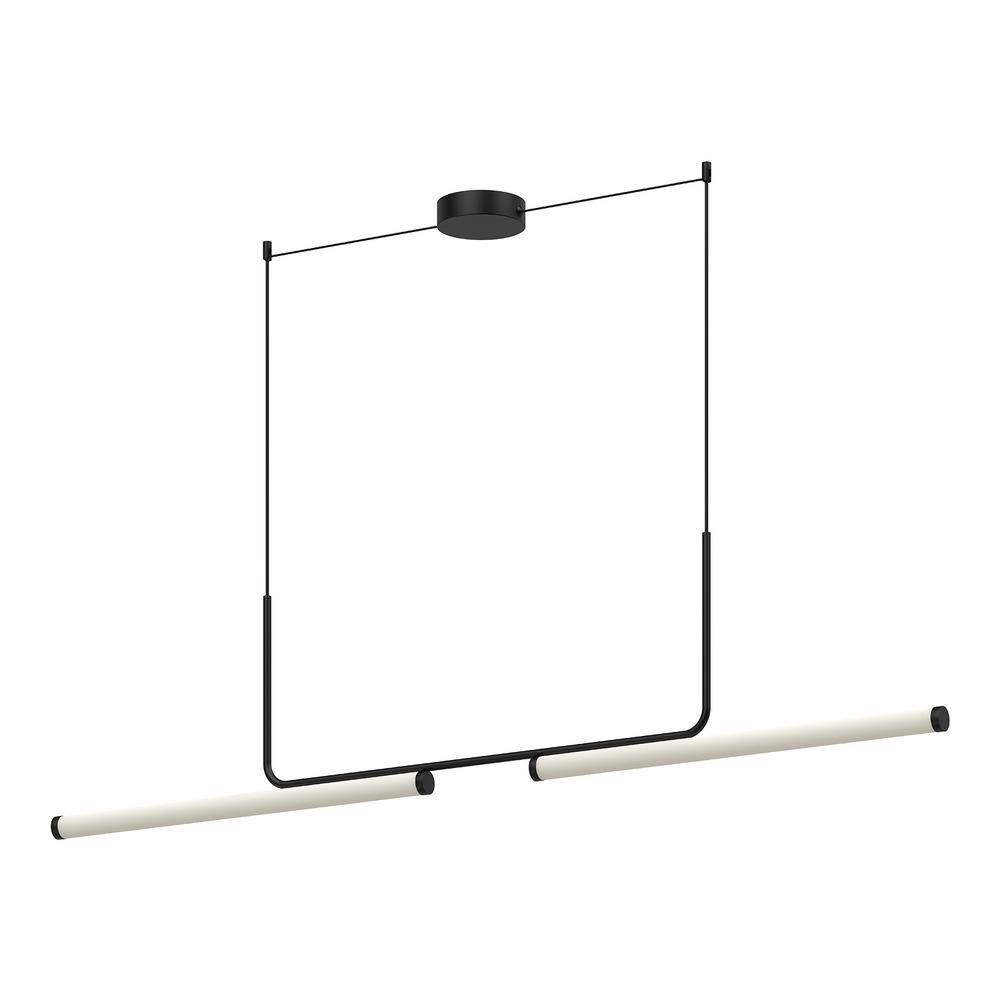 Vesper 73 in. 1 Light 43-Watt Black Integrated LED Pendant Light price history on PriceWatchPro