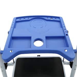 3-Step Steel Metal Folding Step Stool Ladder with Paint Tray