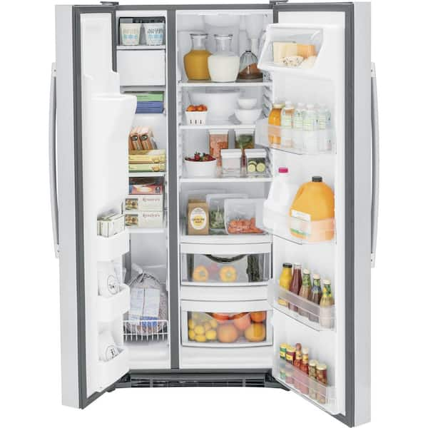 standard width of side by side refrigerator