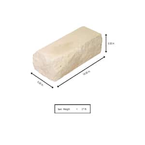 14 in. x 5 in. x 5 in. Natural Limestone Concrete Edger (125-Pieces/145 lin. ft./Pallet)