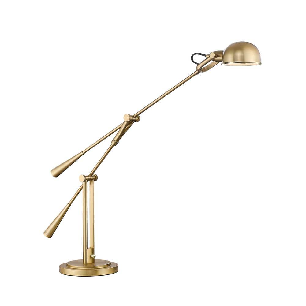 Grammercy Park 51.75 in. Heritage Brass Table Lamp with Heritage Brass Stee