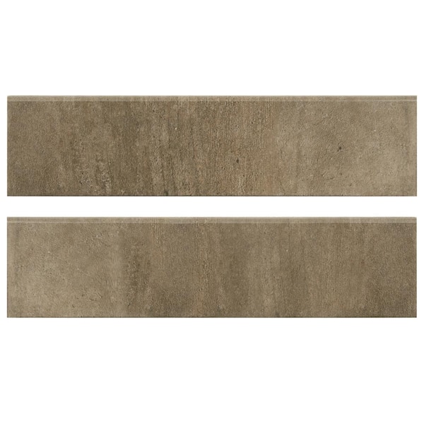 MSI Metralis Taupe Bullnose 3 in. x 24 in. Matte Porcelain Wall Tile (20 lin. ft./Case)