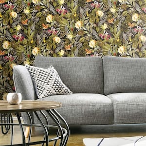 Tropical Flowers Peel and Stick Wallpaper (Covers 28.18 sq. ft.)