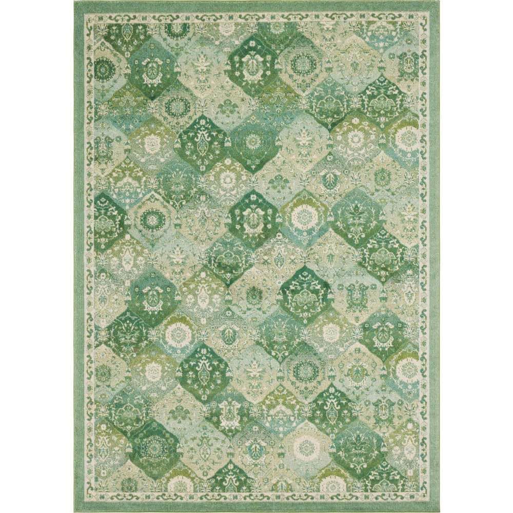 Green Meadow Bliss 10' x 14' Synthetic Rectangular Area Rug