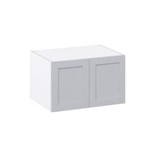 33 in. W x 24 in. D x 15 in. H Cumberland Light Gray Shaker Assembled Deep Wall Bridge Kitchen Cabinet