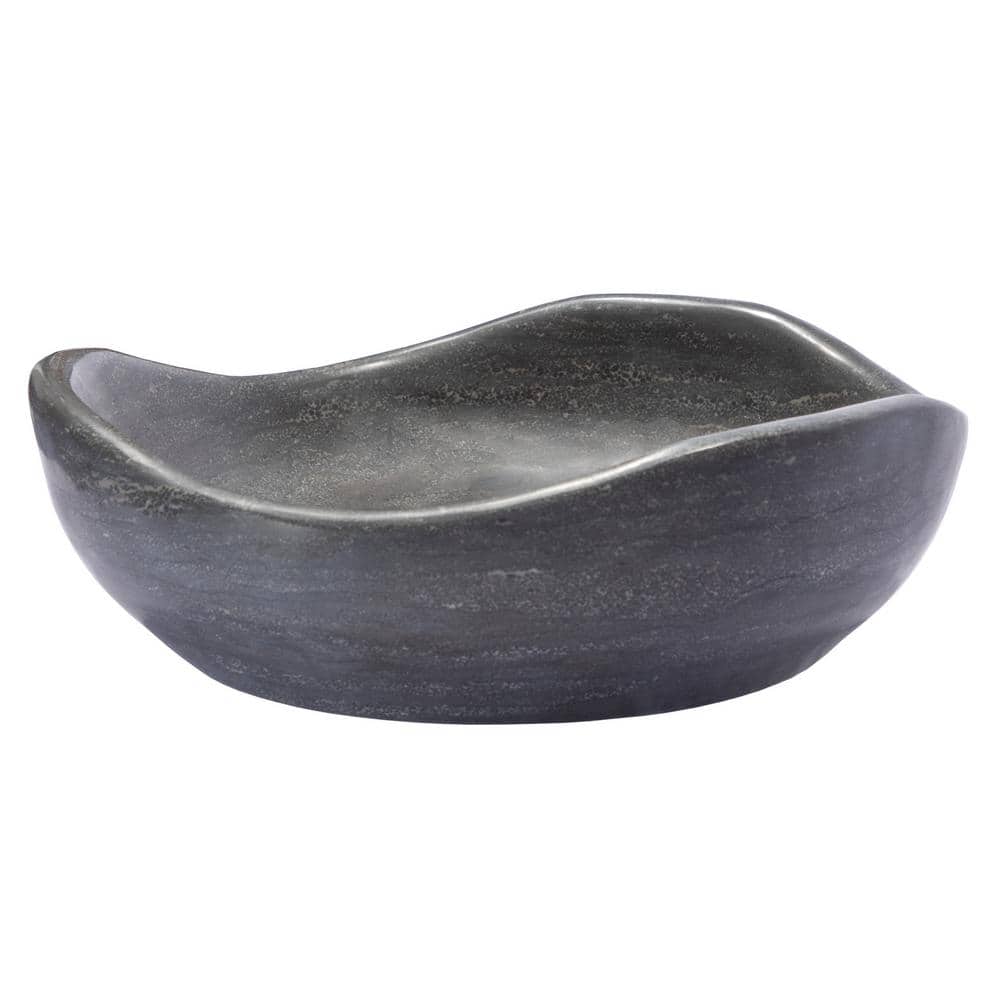 Eden 16'' Black Stone Freeform Vessel Sink