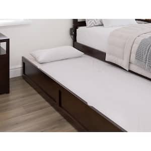 Espresso Dark Brown Twin XL Size (38 3/4 In. Wide, 79 1/4 in. Depth, 10 1/4 in. Height) Roll Out Under Trundle Bed