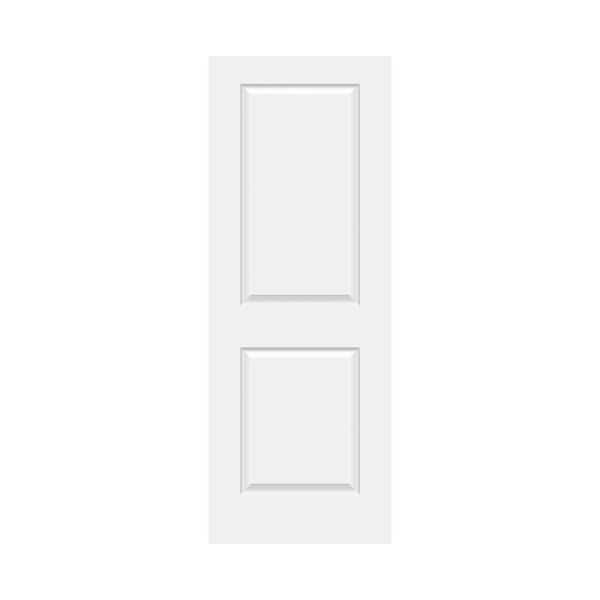 Masonite 24 in. x 80 in. 2 Panel Primed Square Hollow Core