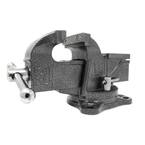 3 in. Heavy-Duty Cast Iron Bench Vise with Swivel Base