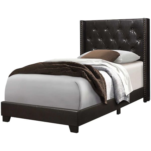 HomeRoots 45.25 in. Jasmine Brown Queen Luxurious Appearance Day Bed ...