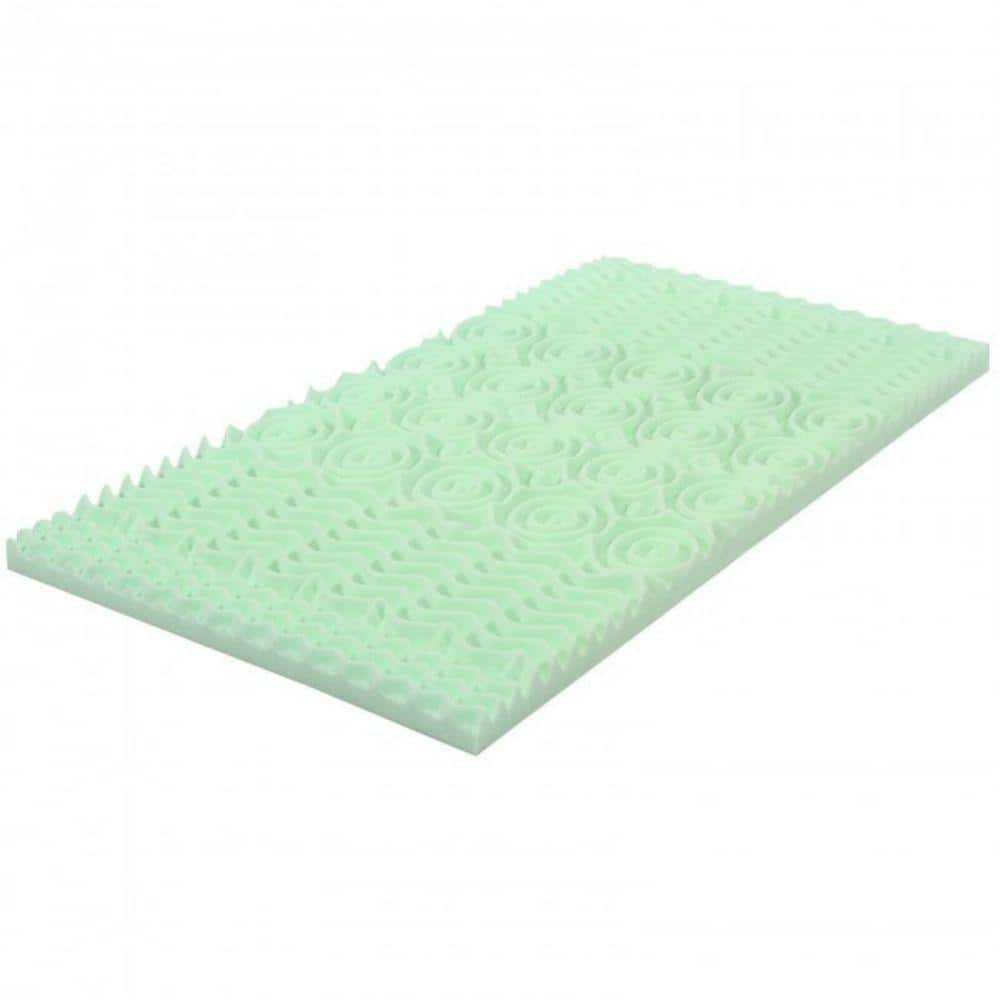 ANGELES HOME 3 in. King Air Foam Mattress Topper - 1