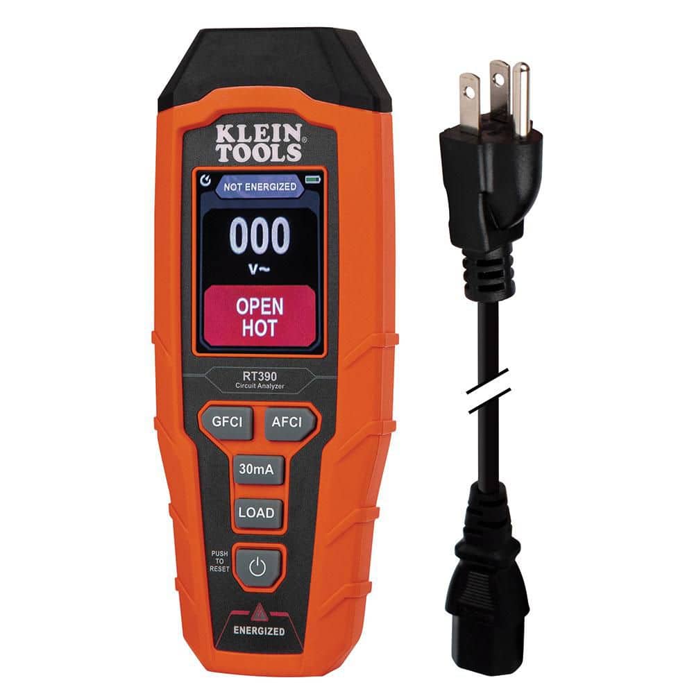 Orange ABS Plastic Digital Circuit Analyzer with LCD Display