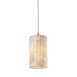 Piedra 1-Light Satin Nickel Ceiling Pendant