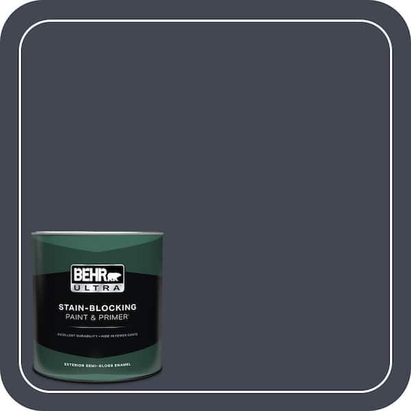 BEHR ULTRA 1 qt. #T11-2 Stiletto Semi-Gloss Enamel Exterior Paint & Primer