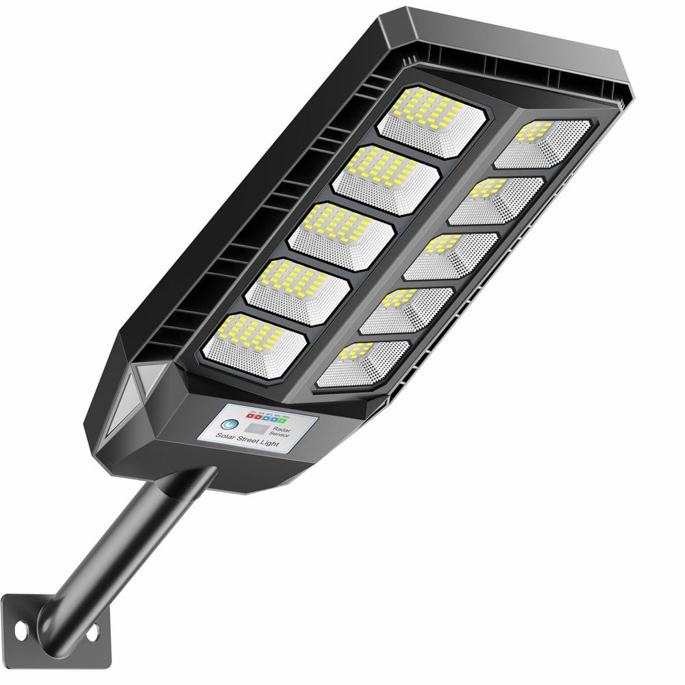 320000 Lumen 220° Black Motion Sensing Dusk to Dawn Integrated LED Flood L