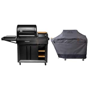 Timberline Wood Pellet Grill in Black with Cover