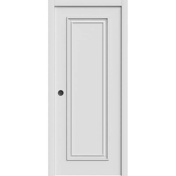 7811 24 in. x 96 in. Sold Core White Enamel Color Wood Sliding Door