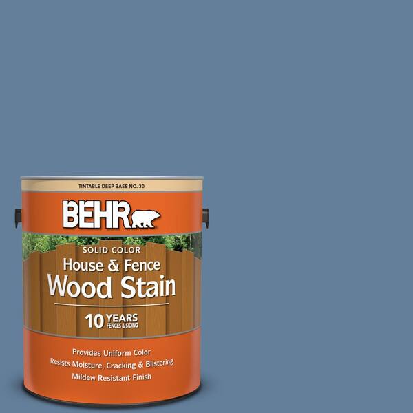 BEHR 1 gal. #ICC-74 Provence Solid Color House and Fence Exterior Wood Stain