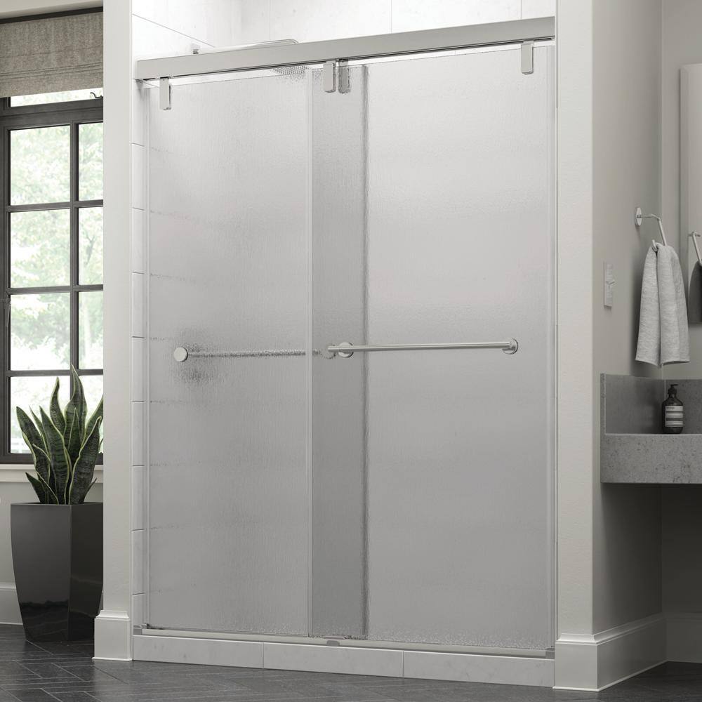 Delta Everly 60 x 711/2 in. Frameless Mod SoftClose Sliding Shower