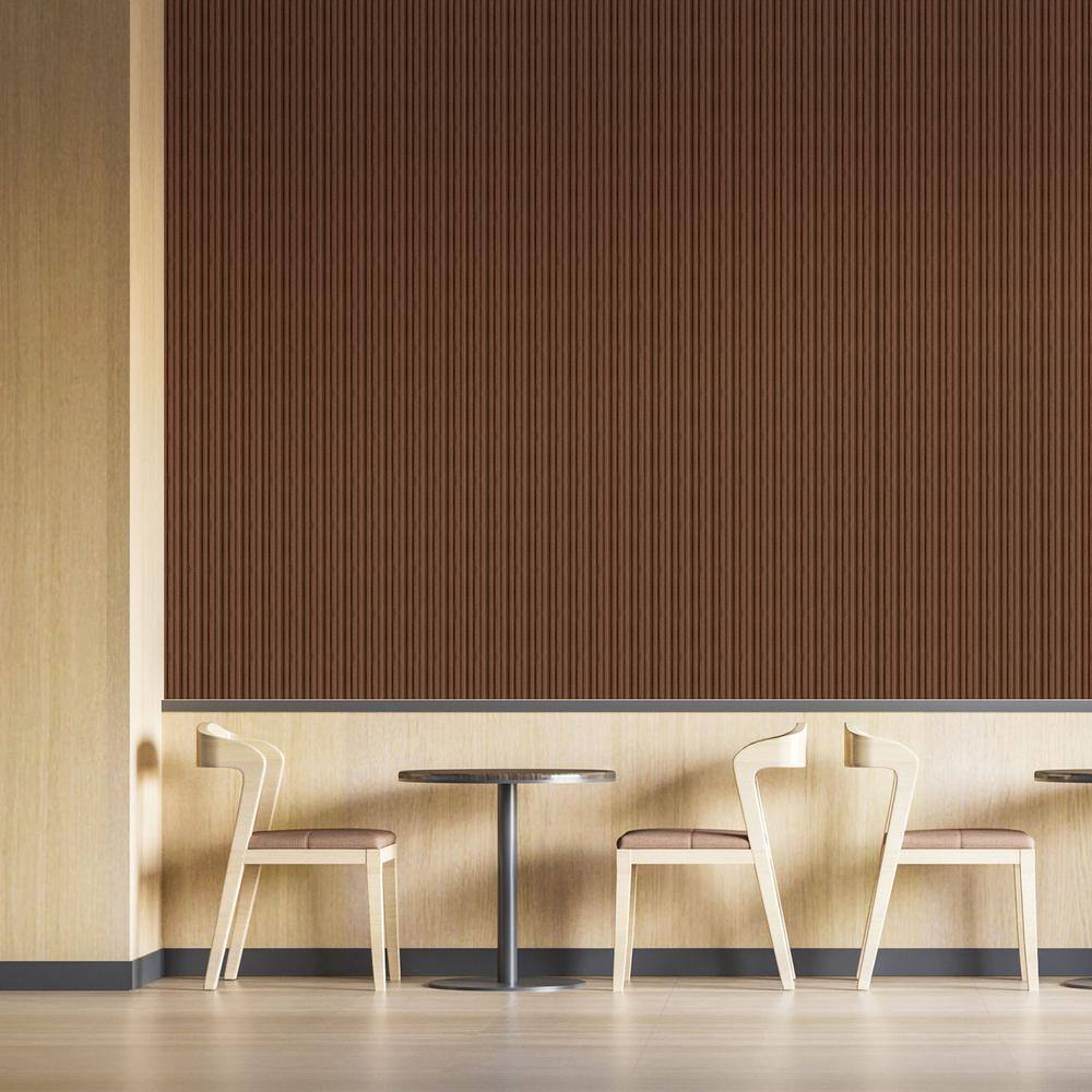 Teak 94.5" 3D Wood Slat Wall Panels