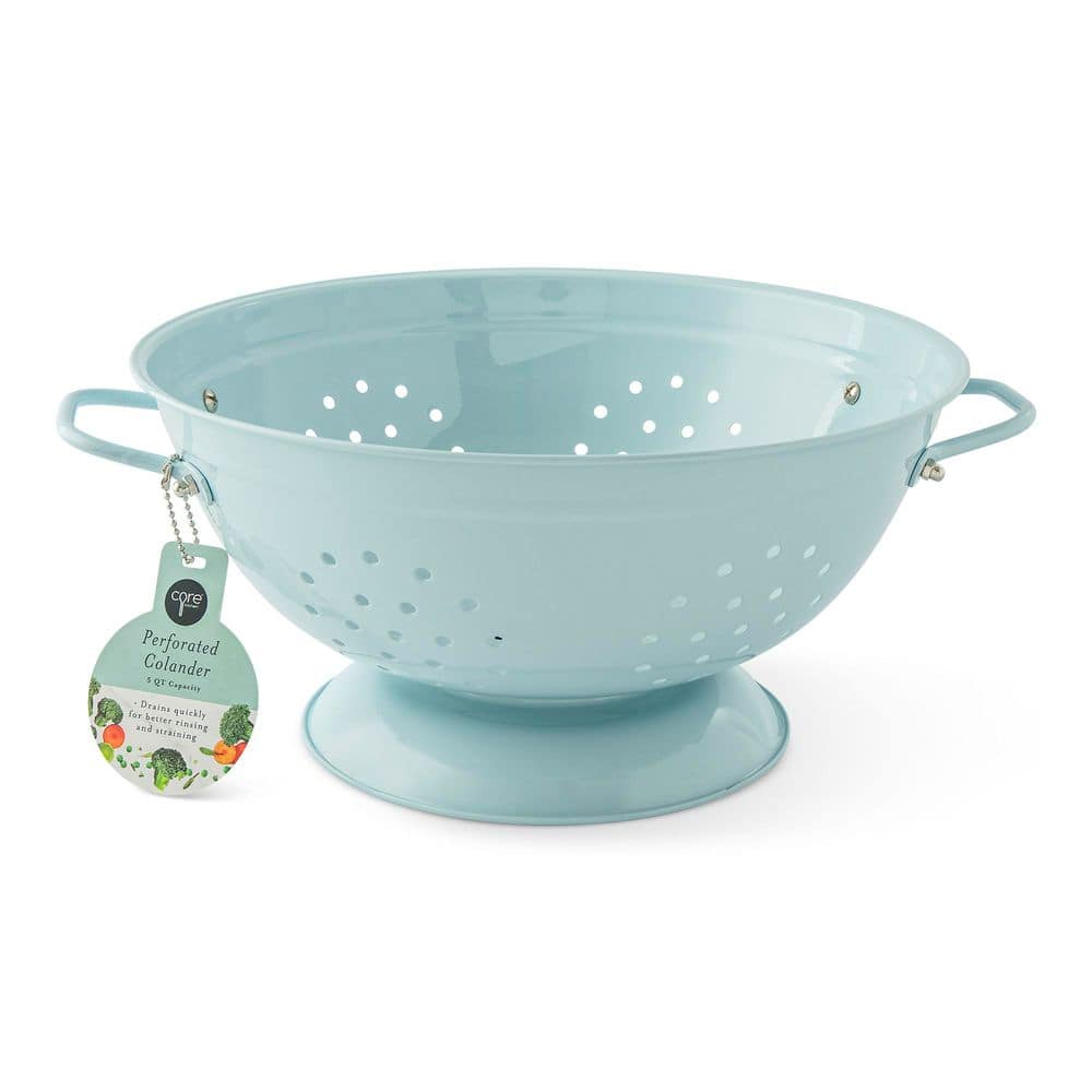 Core Kitchen Blue 5 qt. Perforated Colander 58390