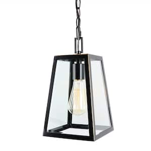 1 Light 13 in. Outdoor Hanging Lantern in Imperial Black