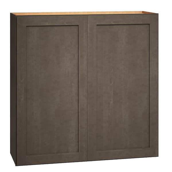 QuickShip Cottage 36 in. W x 12 in. D x 36 in. H Assembled Plywood Shaker Wall Kitchen Cabinet in Fieldstone