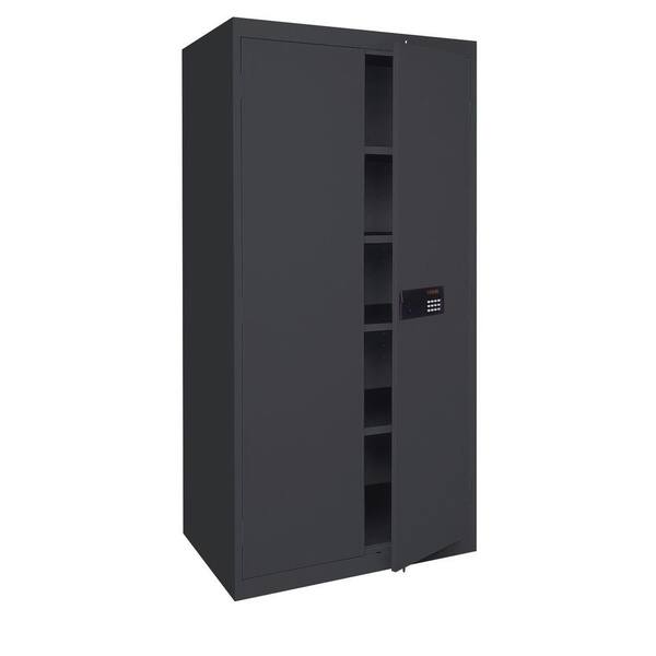 Sandusky Elite Series Steel Freestanding Garage Cabinet in Black (36 in. W x 78 in. H x 24 in. D)