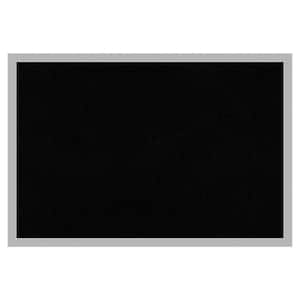 Hera Chrome Framed Black Corkboard 25 in. x 17 in. Bulletine Board Memo Board