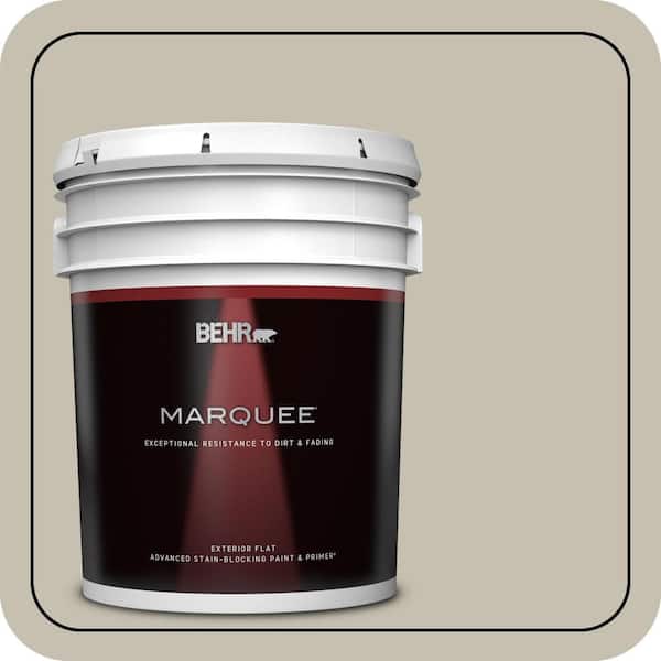 BEHR MARQUEE 5 gal. #PPU8-17 Fortress Stone Flat Exterior Paint & Primer