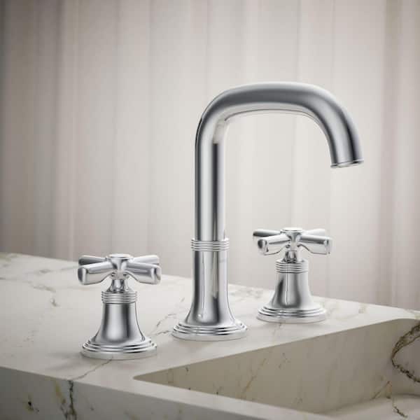 KOHLER Paces 8 in. Widespread Double Handle Bathroom Faucet with