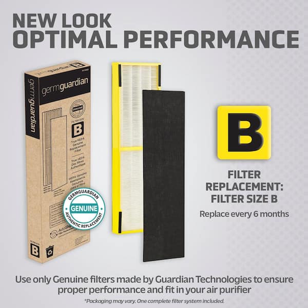 GermGuardian FLT4825 True HEPA GENUINE Replacement Filter B
