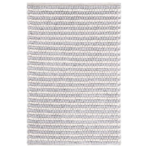 Natura 2 ft. x 3 ft. Ivory/Gray Basket Marle Area Rug