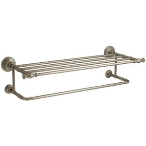 Artifacts 24 in. Wall Mounted Hotelier Towel Rack in Vibrant Brushed Bronze
