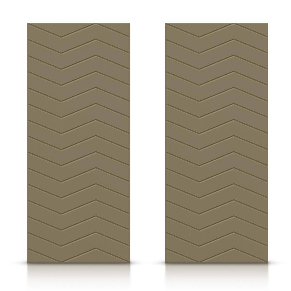60 in. x 80 in. Hollow Core Olive Green Painted Composite MDF Interior Double Closet Sliding Doors price history on PriceWatchPro