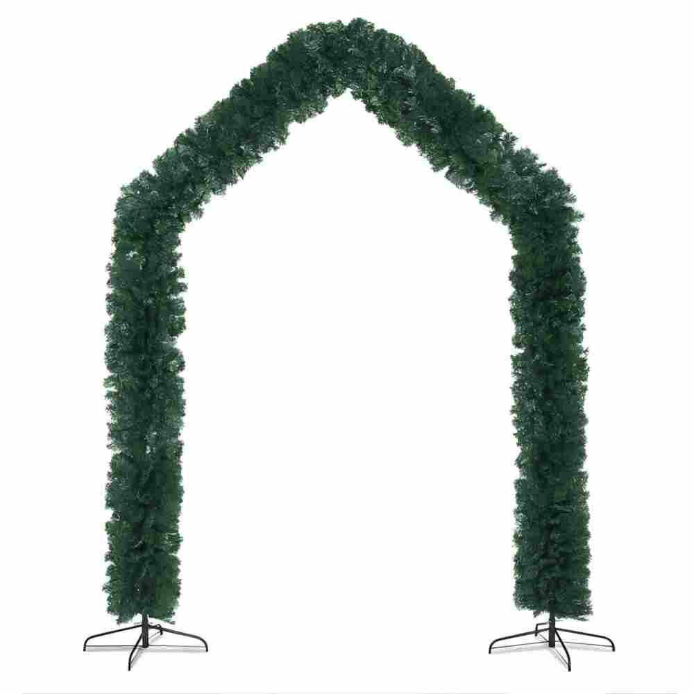 240 x 40 x 260 cm 1860 Branches PVC Christmas Arch Holiday Arch Arbor Decoration Green (Ornaments Ball Does Not Include) price history on PriceWatchPro