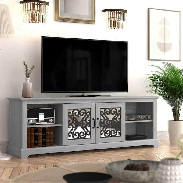 grey stone tv stand